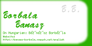 borbala banasz business card